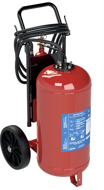 Extincteur 50L/Roues Eau Additif CYLR ERF Nouveau NF EUROFEU