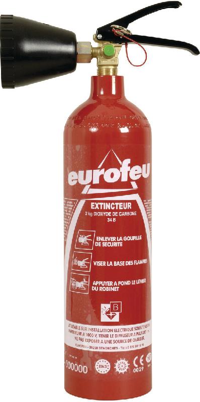 Extincteur 2kg PP CO2 ALU NF EUROFEU
